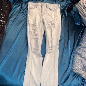 Light wash skinny jeans from A.E.